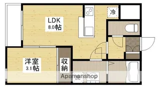 ACOTTO舟入【3階】の間取り