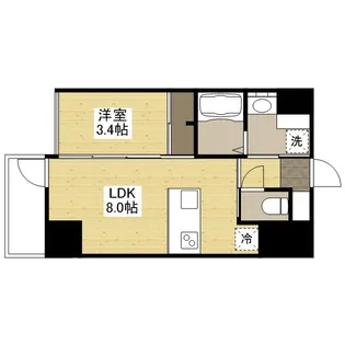 IーSTAGE住吉町【13階】の間取り