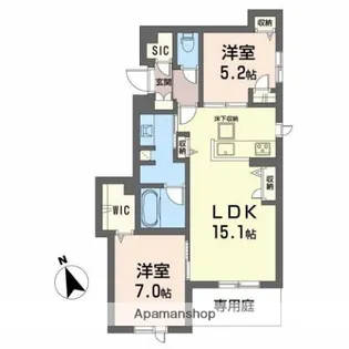 フィーノ【1階】の間取り
