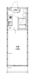 リバーノース大町西【202号室号室】の間取り