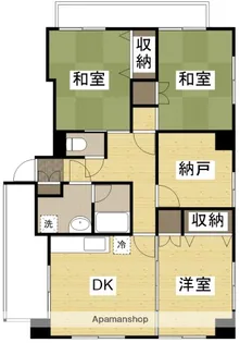 グリーン金剛マンション【6階】の間取り