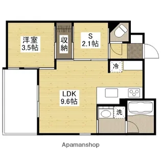 ETERNO江波【2階】の間取り