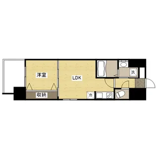 メイクス京橋川Ⅱ【3階】の間取り
