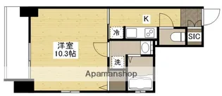 S−RESIDENCE国泰寺町二丁目【6階】の間取り