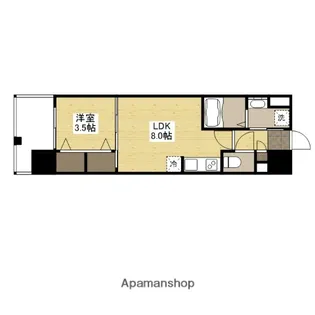 S−RESIDENCE空港通りAWESOME【11階】の間取り