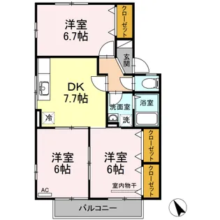 グレース東山本【2階】の間取り