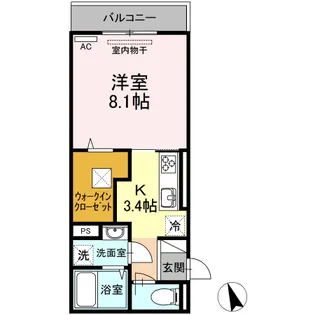 ロワジール【1階】の間取り