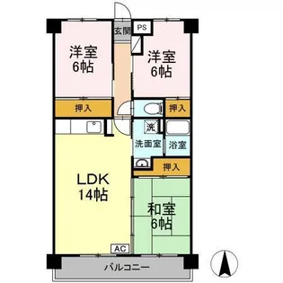 フォレストY’S【1階】の間取り