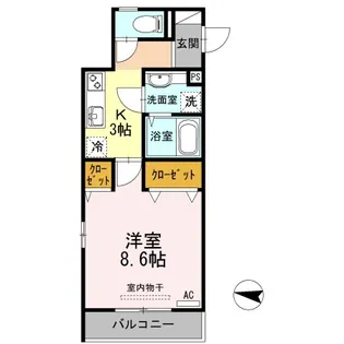 Fiore宮の町【2階】の間取り