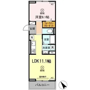 リベラⅢ【3階】の間取り