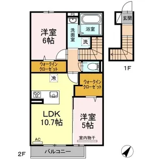 ガーデン高取【2階】の間取り