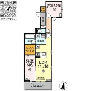 campanella温品【2階】の間取り