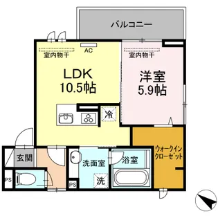 アヴニール【2階】の間取り