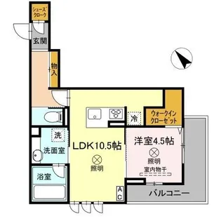 プレザントカーサ祇園【3階】の間取り