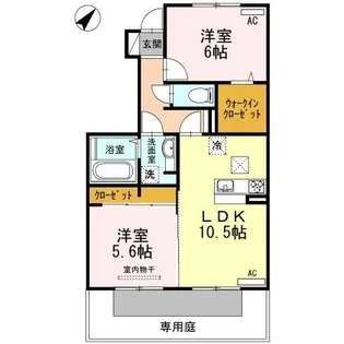 ファミール・ドミ【1階】の間取り
