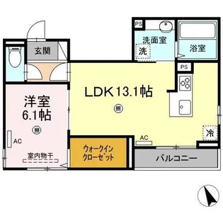 ベル ヴュー 舟入【3階】の間取り