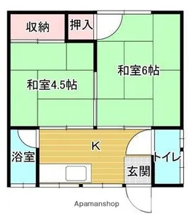 前田アパート【2階】の間取り