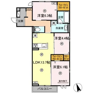 SouthernGion【2階】の間取り