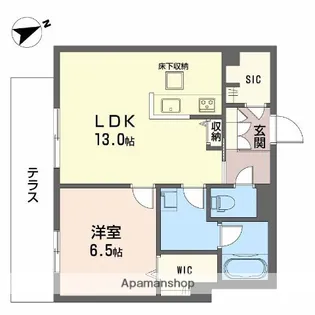 ADONIS長束【1階】の間取り