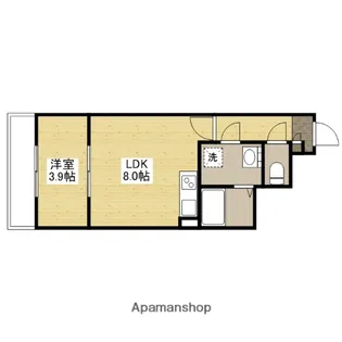 KLALISS西原【1階】の間取り