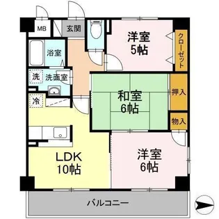 グランドール清水【4階】の間取り