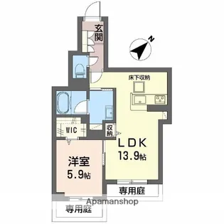 フィグ古江東町A【1階】の間取り