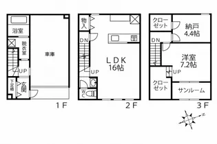 ソラーナ横川【102号室号室】の間取り