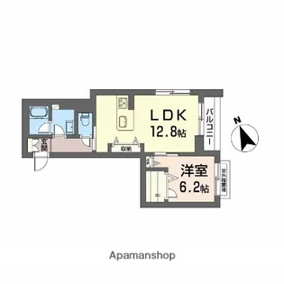 メゾンドノアール【3階】の間取り