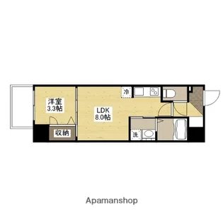 S-RESIDENCE観音公園aloria【2階】の間取り