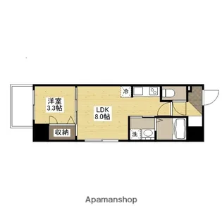 S−RESIDENCE観音公園ALORIA【5階】の間取り