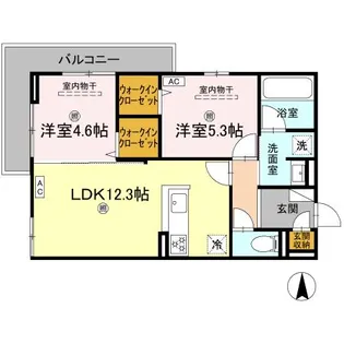 CAMPANELLA山本【3階】の間取り