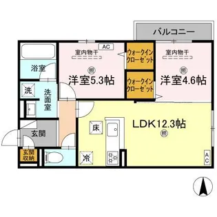 CAMPANELLA山本【1階】の間取り
