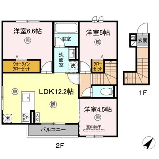 クレール森【2階】の間取り
