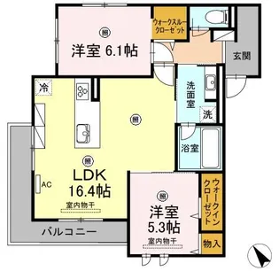 ベルミー【3階】の間取り