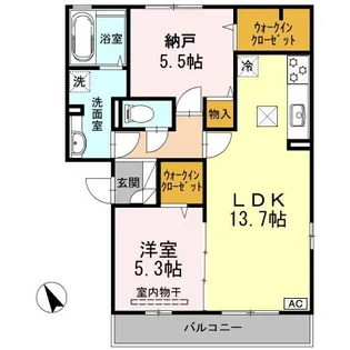 クラシック リボン【1階】の間取り
