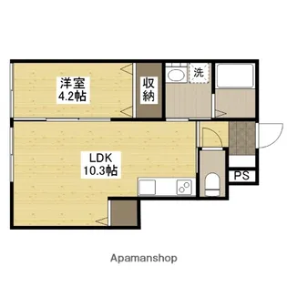 クロッカス落合南【1階】の間取り