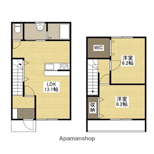 リトルWⅤ【2号室】の間取り