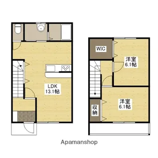リトルWⅤ【3号室】の間取り