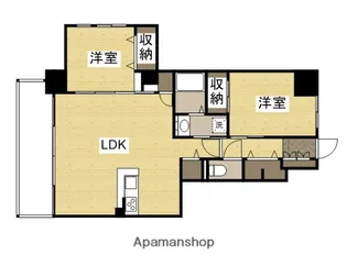 S−RESIDENCE富士見町AGLITTER【6階】の間取り