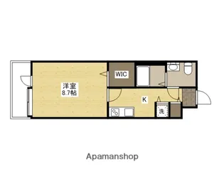 グラビスコート十日市【4階】の間取り