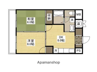 エフケイビル【6階】の間取り