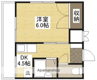 グランディールKY【7階】の間取り
