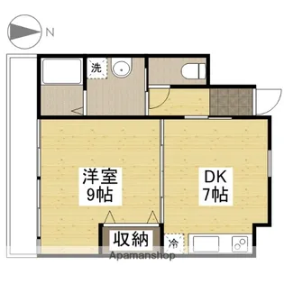 ソアーレ楽々園【4階】の間取り