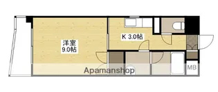 ラフィネ十日市【8階】の間取り