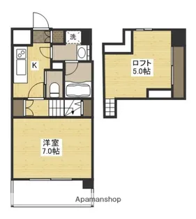 ドミトリー庚午弐番館【1階】の間取り