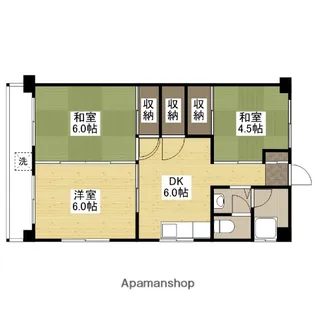 メゾン中川【3階】の間取り