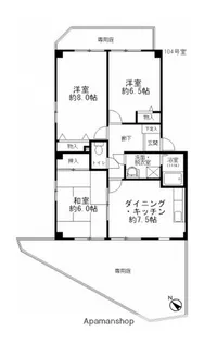 レジデンス馬木【1階】の間取り