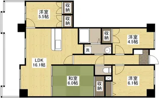 山根町パークホームズ【5階】の間取り