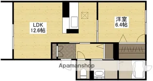 REFISIA GARDEN上安 Ⅰ番館【1階】の間取り