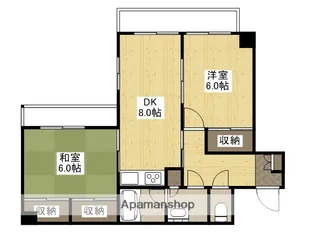 橋本町池尻ビル【6階】の間取り
